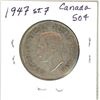 Image 2 : 1947 St7 Canadian silver 50 cent coin
