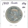 Image 2 : 1950 Full Design, Canadian silver 50 cent coin