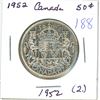 Image 1 : 1952 Canadian silver 50 cent coin (2.)