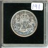 Image 1 : 1956 Canadian silver 50 cent coin, in quadrum