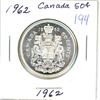Image 1 : 1962 Canadian silver 50 cent coin