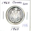 Image 1 : 1963 Canadian silver 50 cent coin