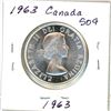 Image 2 : 1963 Canadian silver 50 cent coin