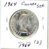 Image 2 : 1964 Canadian silver 50 cent coin (2.)