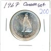 Image 1 : 1967 Canadian silver 50 cent coin