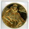 Image 1 : Masterpieces of Rubens Medal: 24K gold plated, sterling silver "Portrait of Jan Brandt"