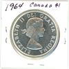 Image 2 : 1964 Canadian "Charlotte town" silver dollar