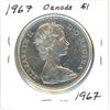 Image 2 : 1967 Canadian Centennial silver dollar