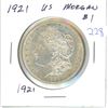 Image 1 : 1921 USA morgan silver dollar