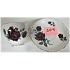 Image 2 : Vintage Royal Osbourne  red roses bone China cup and saucer- England