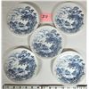 Image 1 : 5 vintage Wedgewood Enoch countryside decorated 5?" Bread and butter plates - England