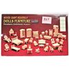 Image 1 : New 34 piece 1997 1:24 scale wooden doll furniture set boxed