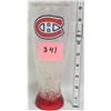 Image 1 : 9?2" tall insulated plastic Fake ice" Montreal Canadiens beverage glass