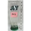 Image 1 : 9 and half" tall insulated plastic "Fake ice" Saskatchewan roughriders
