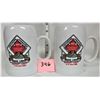 Image 1 : pair Mar 12 1988 souvenir ceramic/ pottery beer steins Labatt brier Chicoutimi, Que curling Canadian