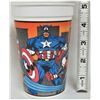 Image 3 : 2 plastic souvenir cups -1994 pizza hut-marvel comics real heroes + new Tarzan sipping cup/plastic s