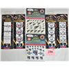 386  2 new 2000 NHL body stickersWashington capitals Vancouver, chicago,Edmonton,NYR team stickers New