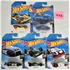 Image 1 : Lot 5 new sealed 2(2017), 1(2018), 1(2020), 1(2021) Mattel hot wheel cars 4-Race day, 1-speed team e