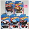 Image 1 : Lot 5 new sealed 1(2018), 4(2020) Mattel hot wheel cars 1-hot trucks, 4-rescue edition