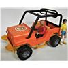Image 3 : Vintage 1970's Fisher price adventure3 people , All terrain vehicle jeep kayak 4 mini figures