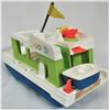 Image 2 : 1972 fisher price # 985 play family houseboat/4 original little people