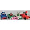 Image 1 : Lot 4 vintage fisher price little people vehicles + 5 original little people
