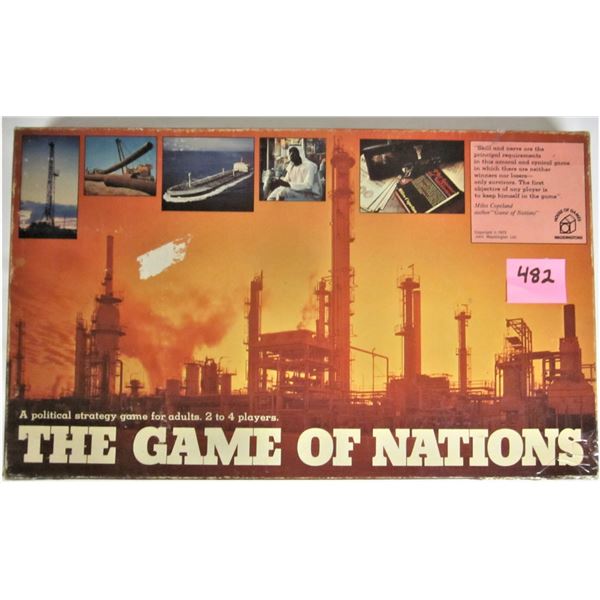 vintage 1973 Waddington's game of nations political strategy board game