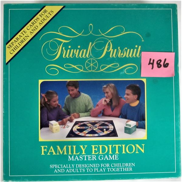 1992 parkers bros trivial pursuit family ED. Master quiz game