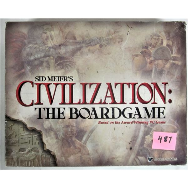 vintage 2002 eagle games sidmeier's civilization PC family board game with 784 pieces