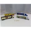 Image 1 : 4 x Die Cast Semi Truck Cab with Trailers - Various Make/Model/Brand