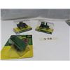 Image 1 : ERTL Miniature John Deere Toys - 440 -Tractor, 9620R - Tractor, V-Tank Spreader 876