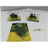Image 2 : ERTL Miniature John Deere Toys - 440 -Tractor, 9620R - Tractor, V-Tank Spreader 876