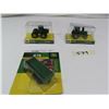 Image 1 : ERTL Miniature John Deere Toys - 440 -Tractor, 9620R - Tractor, V-Tank Spreader 876