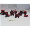 Image 1 : CASE - Replica Die Cast Metal  - 3 x Medium CASE Tractors, 4 x Small CASE tractors, 1 x Small Tracto