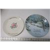 Image 1 : Christmas Plates x2 - one is marked HYCROFT