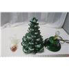 Image 1 : Ceramic Christmas Tree - 18" high - working - bulbs included