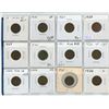 Image 1 : Lot of 12 Canadian George V Small Cents. Includes 1920, 1921 1927, 1928, 1929, 1930, 1931, 1932, 193