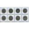Image 1 : Lot of 8 Canadian Nickel Dollars. Includes 1968, 1972, 1973 PEI, 1974 Winnipeg, 1975, 1976, 1978 & 1