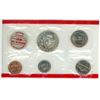 Image 2 : 1969 U.S. Mint Set. Denver Mint. Kennedy Half Dollar is Clad Silver.