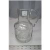 Image 1 : Pinwheel crystal pitcher 8" high