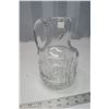 Image 2 : Pinwheel crystal pitcher 8" high