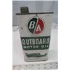 Image 1 : B/A outboard motor oil tin - one quart