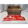 Image 1 : Wooden crate and 2 Coca-Cola drink carriers