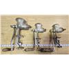 Image 6 : 3 "Universal" metal meat grinders - #1, #2  & #3