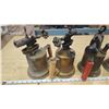 Image 6 : 4 Vintage metal blow torches - assorted, mostly brass