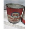 Image 2 : 3 vintage grease tins - Esso, Gulf - all partially full