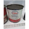 Image 3 : 3 vintage grease tins - Esso, Gulf - all partially full