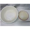 Image 2 : enamel bowl and plate