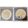 Image 1 : 1981 nickel dollar and 1982 regina canadian dollar mint set