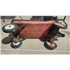 Image 7 : Vintage "Radio Flyer - 90" red wagon - 34" long x 15"w x 13.5"H